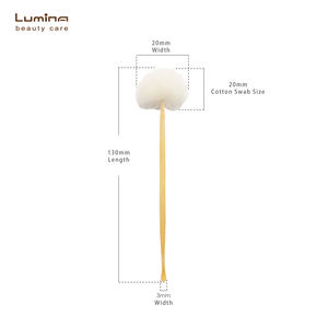 Cómodo y limpio. Tiene un tacto suave pero resistente. Hecho de bambú de primera calidad. Fácil de usar. Juego de palillos para oídos de bambú Velvet - 2 piezas. - Product Image 3