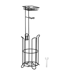 Portarotolo Premium 3-in-1 Autoportante con Mensola in Metallo, Contiene 4 Mega Rotoli, Design con Base Rialzata per Facile Accesso - Product Image 4