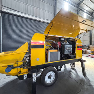Diesel High Quality Concrete Pump High Efficiency Concrete Trailer Pump for <b>Construction</b> Small Concrete Pump <b>Machine</b> Cheap price - Product Image 5