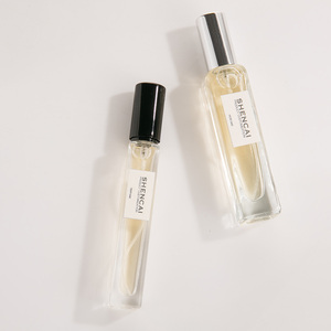 Hương thơm bơm lại hình chữ nhật mỏng thu nhỏ mỏng 10ml 15ml vít di động mẫu du lịch chai nước hoa thủy tinh - Product Image 1