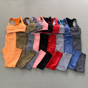 Ensemble de sport vintage uni pour femme, débardeur de yoga et leggings taille haute, respirant et à séchage rapide, tenue de gym 2 pièces - Product Image 4