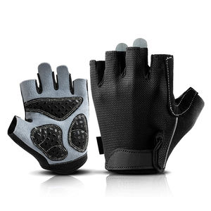 Guantes de Ciclismo de Invierno Unisex al por Mayor, Medios Dedos, Antideslizantes, Ligeros, con Cierre de Velcro y Almohadilla de Gel - Product Image 2