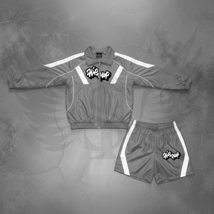 Shorts pour hommes personnalisés, veste coupe-vent en nylon 100% de haute qualité avec fermeture éclair, ensembles de shorts en nylon pour hommes, ensemble de shorts coupe-vent - Product Image 3