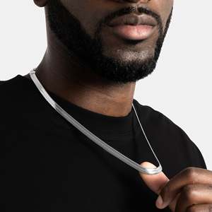 Collar de Cadena Cubana Hiphop Unisex para Hombre y Mujer, Chapado en Oro de Plata de Ley 925, para Uso Diario - Product Image 3