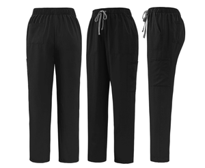 Ensemble de blouses médicales pour hommes, haut à manches courtes et col en V avec poches et pantalon élastique, uniforme d'infirmière, vêtements de travail médicaux - Product Image 6
