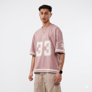 Maillot de football américain unisexe grande taille à séchage rapide et respirant 100% polyester avec nom d'équipe personnalisé, manches courtes, service OEM - Product Image 1