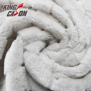 Kingcason Loại Khác Nhau Quần Áo Vải Bền Sang Trọng Bốn Màu 2 Mm 3 Mm Jacquard Faux Lông Vải Cho Bé Nhà Chăn - Product Image 6