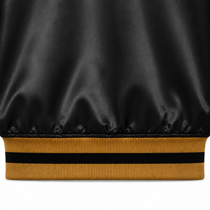 Blousons universitaires en satin pour femmes, logo brodé personnalisé, légers, respirants, écologiques, streetwear universitaire, vente en gros, fermeture éclair - Product Image 4