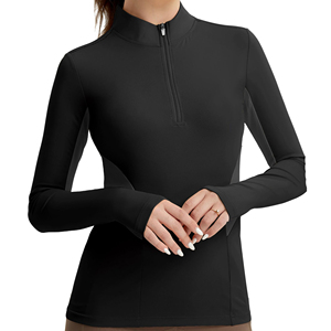 Camiseta de capa base OEM ODM para equitación, precio mayorista, alta calidad, camisas de competición ecuestres para mujer, para jinetes - Product Image 1