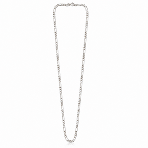 Cadena de Eslabones Figaro de Plata de Ley 925 para Hombre, Collar Romántico, Clásico y Moderno, Unisex, para Boda, Uso Diario, Fiesta, Regalo - Product Image 3
