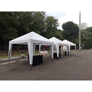 Carpa Plegable Tipo Pop-Up 3x3m Negra, Impermeable, de Polipropileno Tejido, con Paredes Laterales, Bolsa de Transporte, para Todas las Estaciones, Personalizable - Product Image 4
