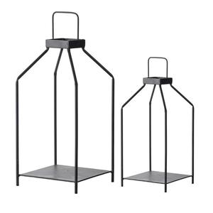 Nuevo farol decorativo de vidrio y hierro para el hogar, color negro mate, tamaño estándar, portavelas hecho a mano, tamaño y forma personalizados - Product Image 4