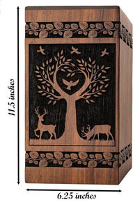 โกศบรรจุอัฐิไม้ธรรมชาติสไตล์อเมริกันสมัยใหม่ ขายดี งานแฮนด์เมด สำหรับชายหญิง ราคาประหยัด - Product Image 2