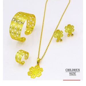 ขายร้อนดูไบสไตล์อาหรับสร้อยข้อมือแหวนสร้อยคอสําหรับเด็กแฟชั่นเครื่องประดับสร้อยข้อมือกําไลข้อมือสําหรับผู้หญิง - Product Image 3