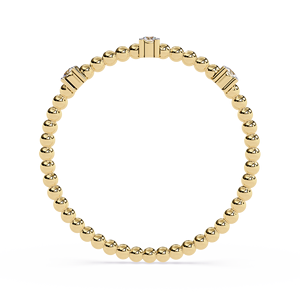 แหวนเพชรทรงกลมเรียบหรูมินิมอลสำหรับผู้หญิง ทองคำแท้ 14k เหมาะสำหรับเป็นของขวัญ งานหมั้น วันครบรอบแต่งงาน - Product Image 2