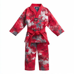 Uniforme de Taekwondo para Entrenamiento de Boxeo, Traje de Artes Marciales Elástico 100% Poliéster, Camisetas Personalizadas para Fanáticos Unisex - Product Image 3
