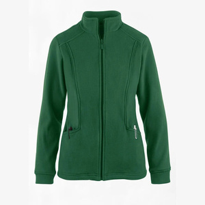 Blouse de travail unisexe en molleton tricoté 100% coton avec logo personnalisé, fermeture éclair intégrale, respirante, détection des aiguilles, usage médical - Product Image 5