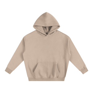 Hoodie Oversize Rose Délavé à l'Acide Style Urbain Hiver Épais Effet Usé 420 g/m² Coupe Ample Épaules Tombantes - Product Image 3