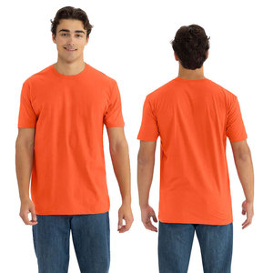 Unisex Orange Shicort Sleeve T-<b>Shirt</b> Wholesale Men’s Premium Fitted T <b>Shirt</b> Soft Cotton Crew Neck Bulk Apparel DDP Shipping - Product Image 5