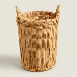 Cestas de lavandería de ratán, cestas redondas de mimbre estilo boho con asas laterales, la mejor opción para el almacenamiento esencial del hogar. - Product Image 1