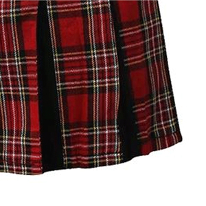 Kilt utilitaire professionnel unisexe en laine écossaise verte moderne, respirant, 100 % coton, effet vieilli, coupe régulière - Product Image 6
