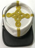 Reproducción de Gorra de Caballería Francesa Kepi, Bordado Blanco y Dorado, Todas las Tallas, Gorras Bummers