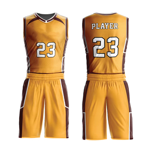 Uniformes de Baloncesto 100% Poliéster, Pantalones Cortos y Camiseta de Secado Rápido, Transpirables, con Impresión de Logotipo Personalizado, Conjuntos de Tallas Grandes Unisex, Nombre del Equipo Personalizado - Product Image 1