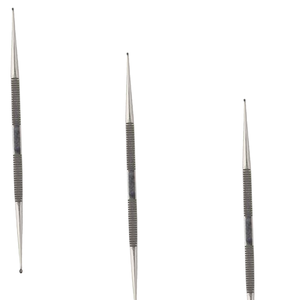 Cureta de casa de alta calidad de doble extremo de 180mm de largo recto quirúrgico de acero inoxidable Manual reutilizable CE instrumentos certificados - Product Image 1