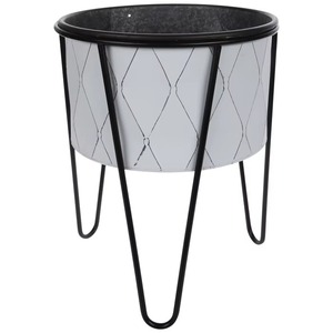 Rustproof Iron Planter <b>Pot</b> for Indoor and Outdoor Gardening Use Multi-Purpose Metal Plant <b>Pot</b> with Stand for Home and Office - Product Image 4