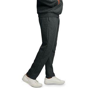 Pantalones Deportivos de Algodón Tejido Gris para Hombre, Cintura Alta Elástica, Casuales, Color Sólido, Antiarrugas, Transpirables, para Todas las Temporadas - Product Image 2