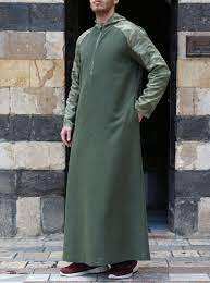 2025 2026 Thobe Abaya islamique en coton de haute qualité pour hommes, respirant, brodé, vêtements traditionnels musulmans pour l'Aïd - Product Image 2