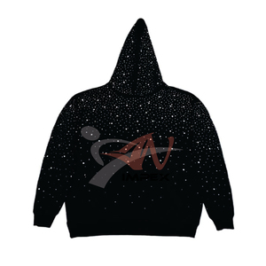เสื้อฮู้ดดี้โอเวอร์ไซส์ผู้ชาย พิมพ์โลโก้ตามสั่ง ปักลายเพชร ผ้าฟลีซเนื้อนุ่ม สำหรับฤดูหนาว สไตล์สตรีทแวร์ ออกแบบได้ตามต้องการ - Product Image 2