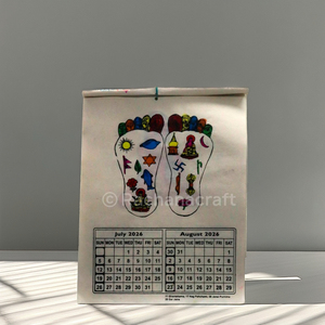 2026 Calendario de papel Lokta hecho a mano Edición de impresión artesanal nepalí - Product Image 6