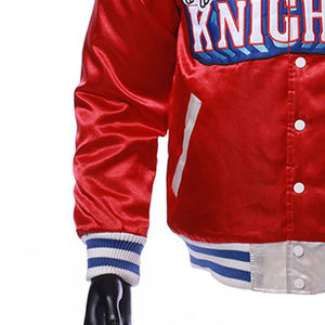Chaqueta Bomber Varsity de Satén Personalizada para Hombre, Chaqueta de Béisbol Premium con Parches de Chenilla Bordados, Venta al Por Mayor OEM - Product Image 5