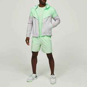 Veste coupe-vent respirante 2024, ensemble coupe-vent deux pièces pour hommes, maillots de football d'entraînement, uniforme de football à séchage rapide - Product Image 1