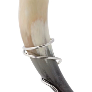 Handmade High Quality Viking Ox <b>Drinking</b> Horn Handcrafted Natural Crafts with <b>Stand</b> Polished Style Directly From India - Product Image 1