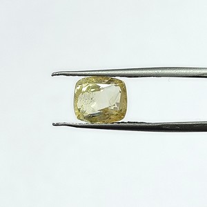 Zafiro amarillo natural de 4.95 quilates, talla cojín, de Sri Lanka, piedras sueltas para la fabricación de joyas y anillos, tabla Ratti 5.25 YSCIN-133 - Product Image 1