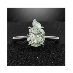 Idées de cadeaux de Noël originales, bague en diamant unique personnalisée de 3 carats, coupe flamme, pour maman, papa, femme, mari, bijoux à moins de 500 euros pour 2025 - Product Image 1