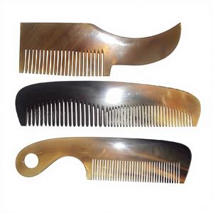 100% Peine de cuerno de búfalo Artesanías naturales hechas con cuerno de animal Alta venta para Barba Exportación de India - Product Image 4