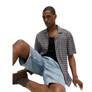 Camisa Ligera de Algodón a Cuadros para Hombre, Ideal para Verano - Product Image 1