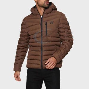 Disponible en Stock, Nueva Llegada 2026, Chaquetas Acolchadas con Capucha y Logotipo Frontal, Ropa de Invierno de Alta Calidad - Product Image 2