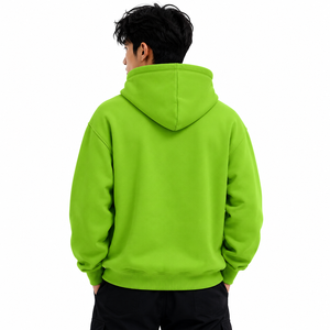 เสื้อฮู้ดดี้พรีเมียมทรงหลวม ผ้าฝ้ายหนานุ่ม เนื้อผ้าหนัก ใส่สบาย สไตล์สตรีทแวร์ ผลิตจากโรงงาน ขายส่ง - Product Image 3