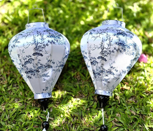 Premium Handmade Silk Lanterns Vietnam Bamboo <b>Frame</b> Silk Lanterns Decorative Silk Lanterns For Resort Decor - Product Image 2