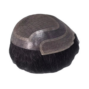 Toupee para Hombre Taz Hair, Peluca de Cabello Humano 100%, Densidad 60%-150%, Cabello Remy Indio, Resistente al Agua, Suave, Ondulado Profundo - Product Image 1