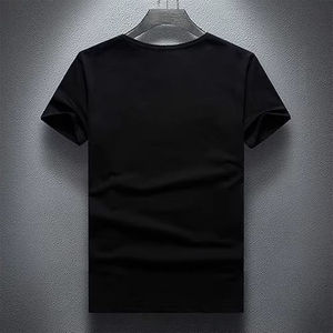 T-shirt pour homme en jersey 100% coton, col rond, coupe ample, manches courtes, respirant, séchage rapide, streetwear - Product Image 3