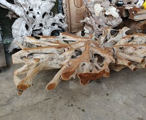 <b>Rustic</b> Handmade <b>Coffee</b> <b>Table</b> Made of Teak Root for Living Room Furniture Natural Design Style - Product Image 3