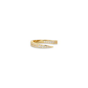 Sliced Perfection Diamond Band <b>Ring</b> Sterling Silver Hand <b>Set</b> Synthetic Diamonds Minimalist Unisex Everyday Luxury 18K White Rose - Product Image 2