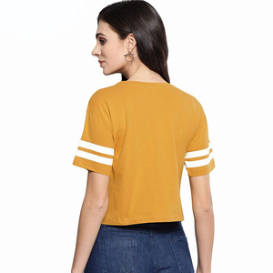 Camiseta Lisa de Alta Densidad para Mujer, Camiseta de Algodón Grueso, Personalizable con Logotipo, Estilo Urbano, Talla Grande - Product Image 2