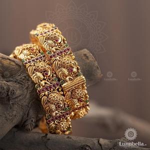 Peacock Screw Type Kada 2x6 Fashion Bangle - Product Image 4