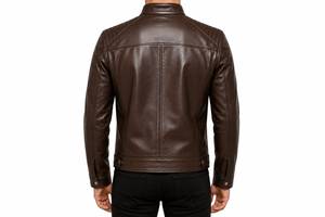 Veste en cuir véritable et toile de qualité supérieure pour homme – Vêtement d'extérieur de luxe, doux, confortable, classique et décontracté pour le quotidien - Product Image 5